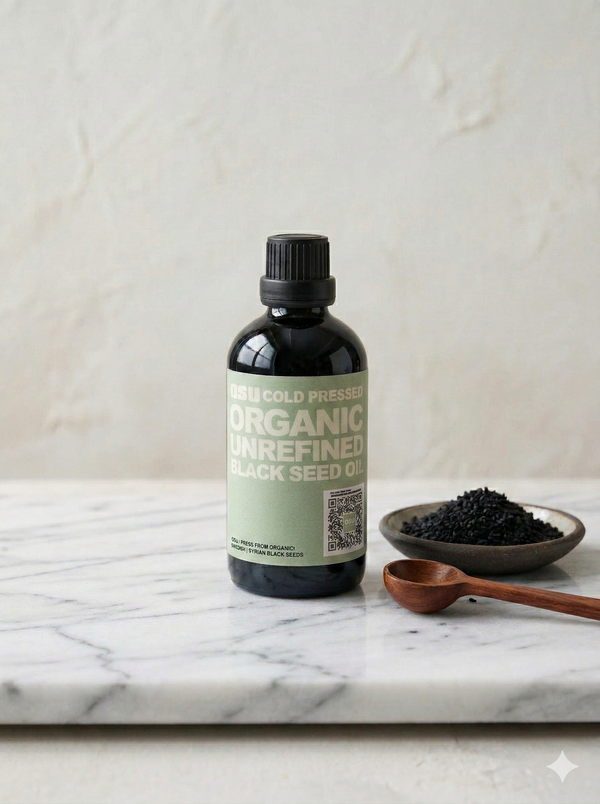 Premium Organic Black Seed Oil 100ml | Cold Pressed & Unrefined 100% Pure Nigella Sativa for Immune Support, Hair Growth & Radiant Skin