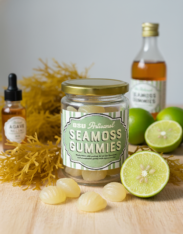 Organic Seamoss Gummies - Hint of Key Lime and Agave